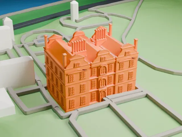 Kew Palace model, South view