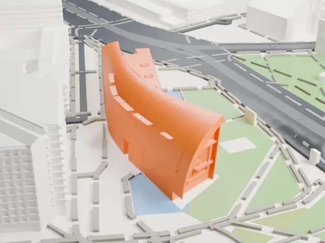 Kiasma model, North view