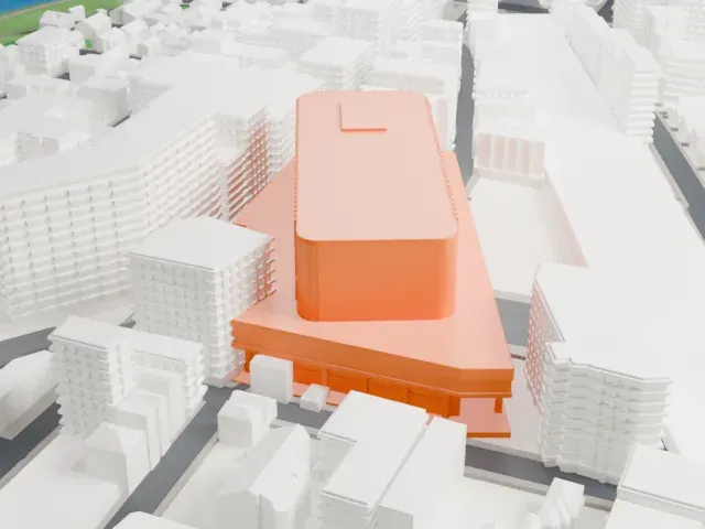 Kichijōji Station model, East view