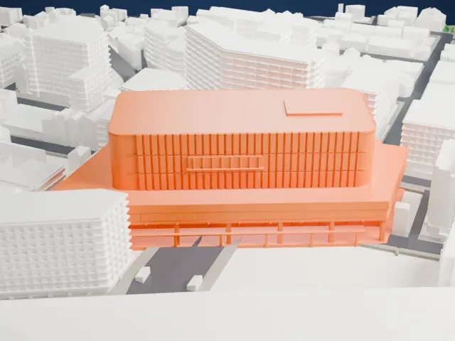 Kichijōji Station model, North view