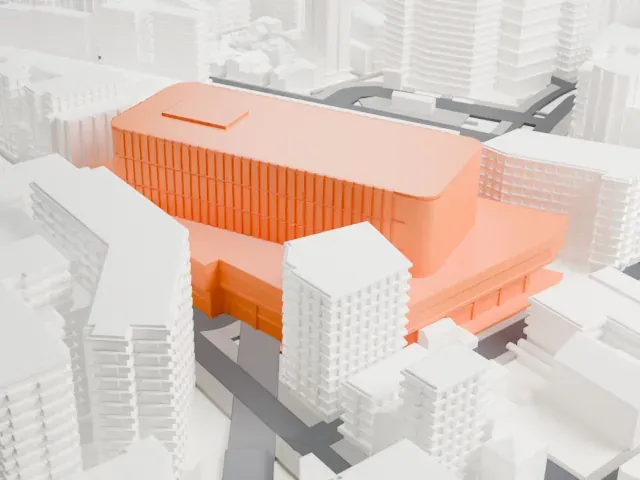 Kichijōji Station model, South view
