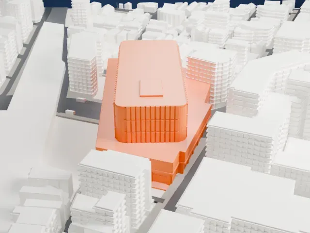 Kichijōji Station model, West view