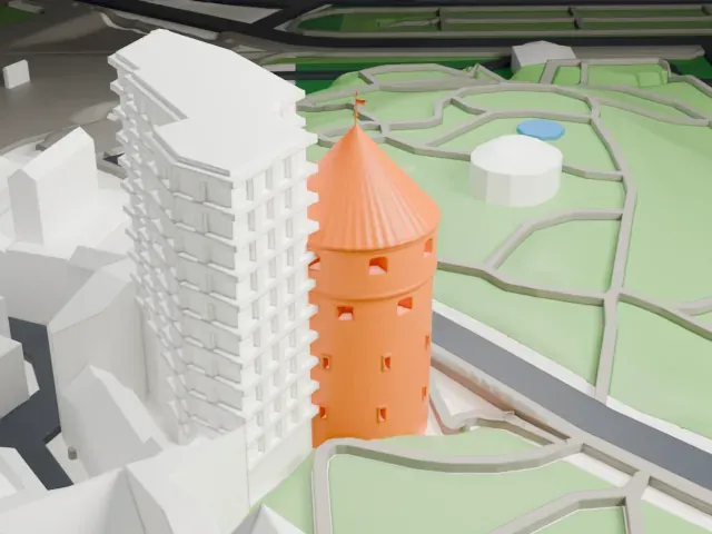 Kiek in de Kök, Tallinn model, North view