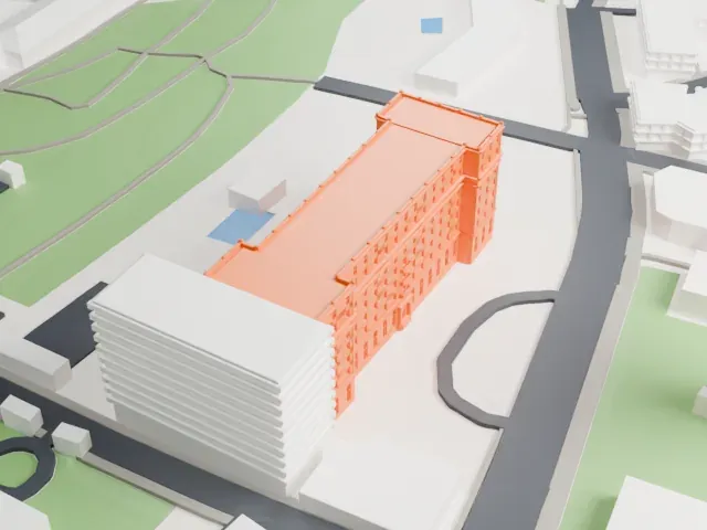 King David Hotel model, North view