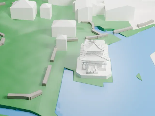 Kinkaku-ji model, West view