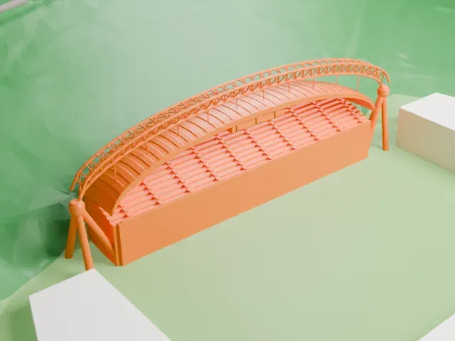 Kirklees Stadium model, North view