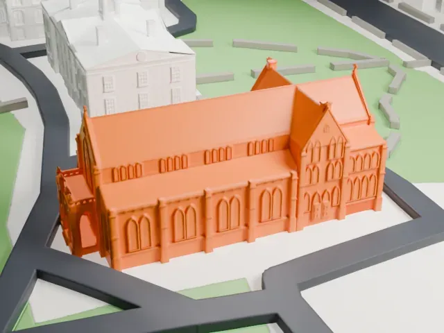 Kirkpatrick Chapel model, East view