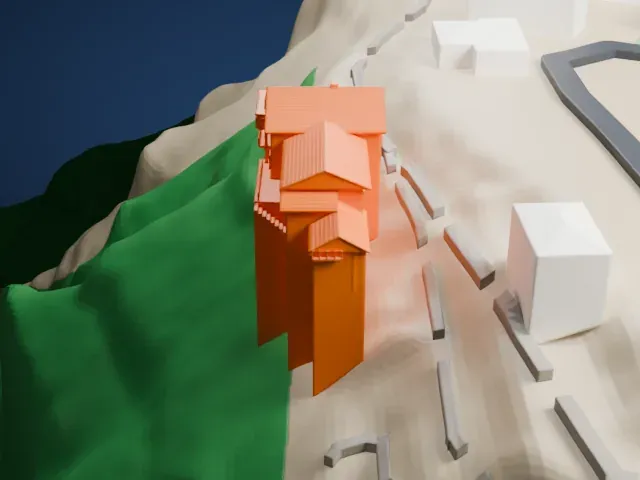 Kolb Studio model, West view