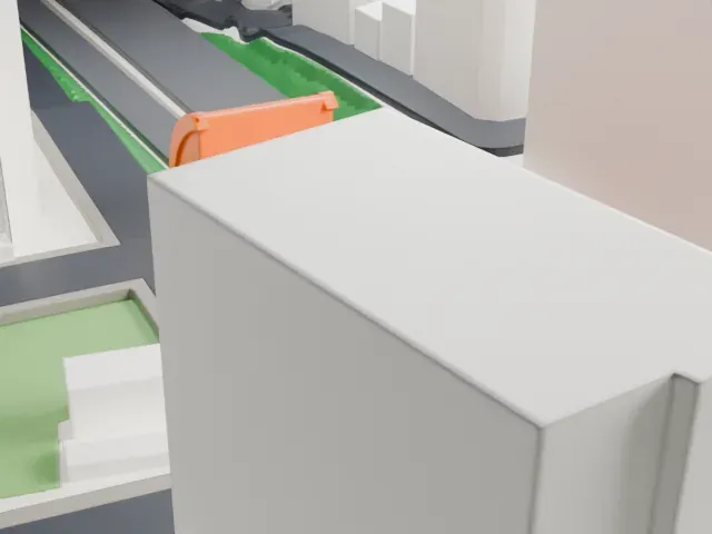Komagome Station model, West view