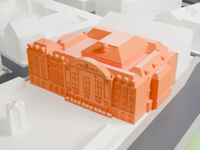 Konzerthaus, Vienna model, North view