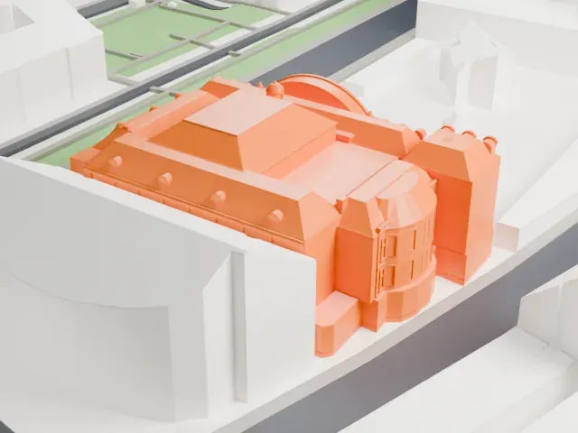 Konzerthaus, Vienna model, South view