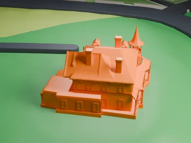 Kreischer House model, East view