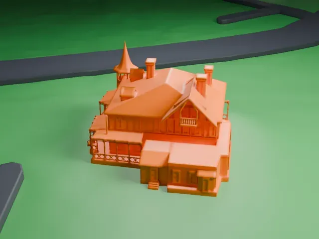 Kreischer House model, South view