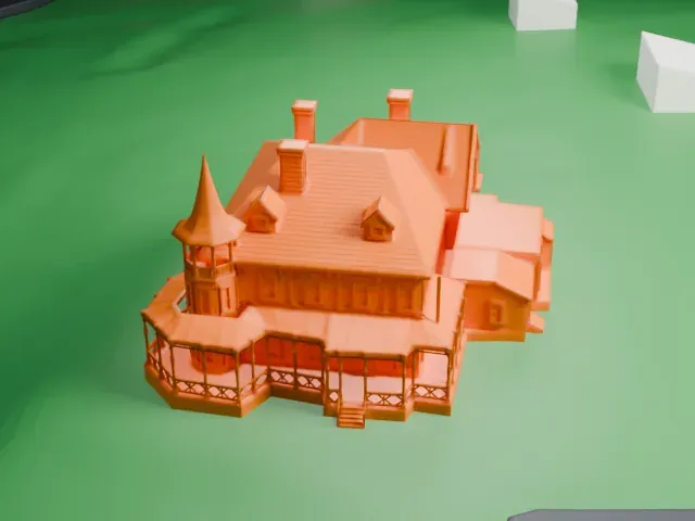 Kreischer House model, West view