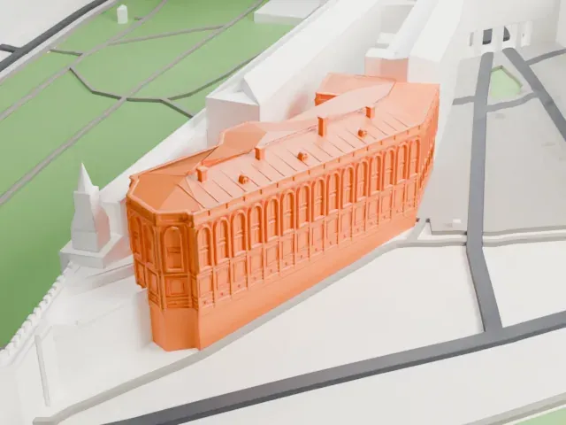 Kremlin Armoury model, South view