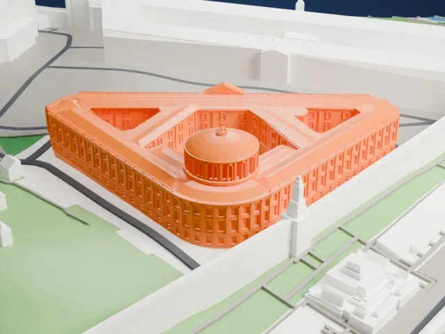 Kremlin Senate model, East view