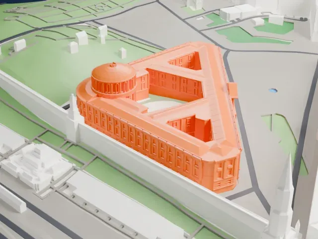 Kremlin Senate model, North view