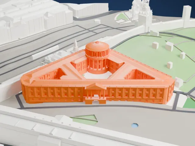 Kremlin Senate model, West view