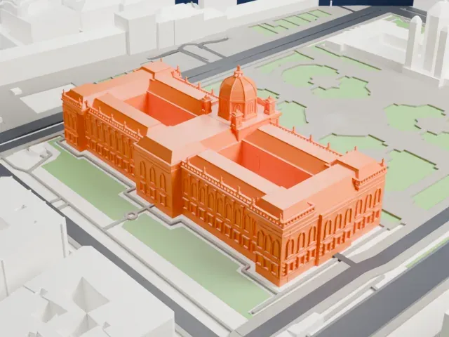 Kunsthistorisches Museum model, East view