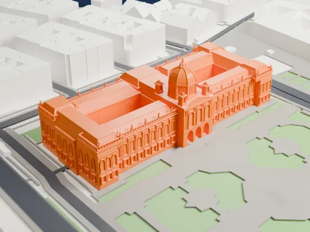 Kunsthistorisches Museum model, North view