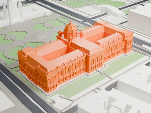 Kunsthistorisches Museum model, South view