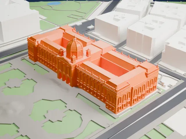 Kunsthistorisches Museum model, West view
