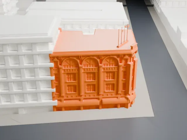 Kuomintang Building model, East view