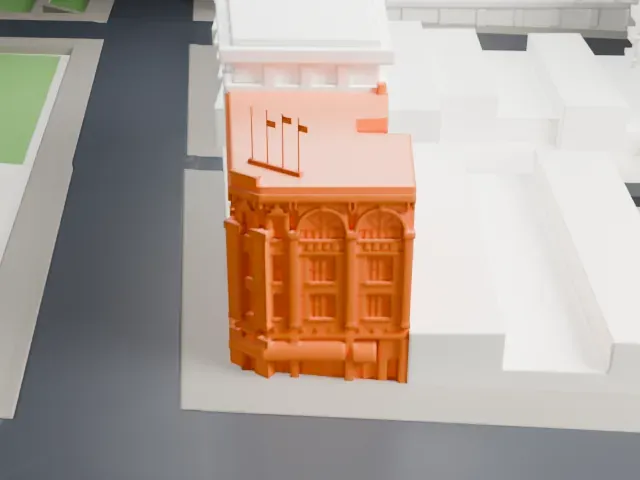 Kuomintang Building model, North view