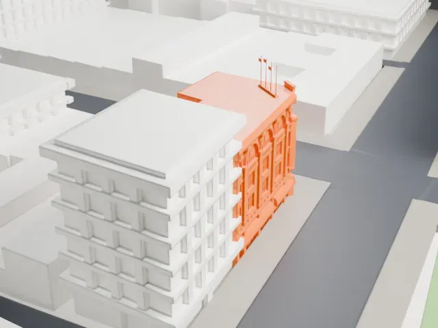 Kuomintang Building model, South view