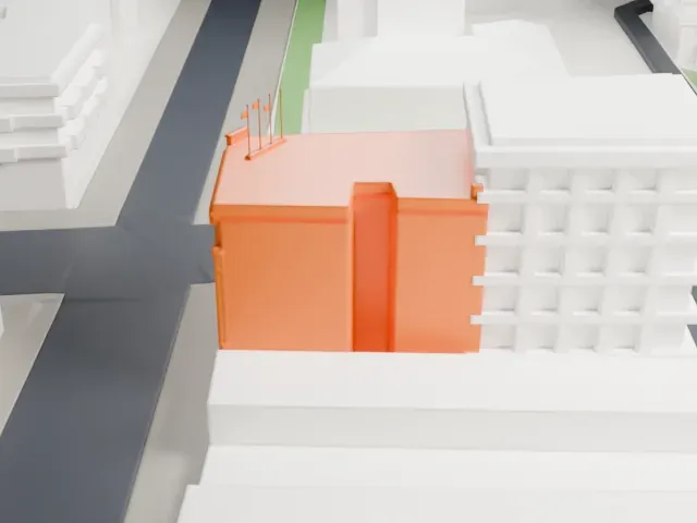 Kuomintang Building model, West view
