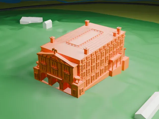 Kykuit model, East view