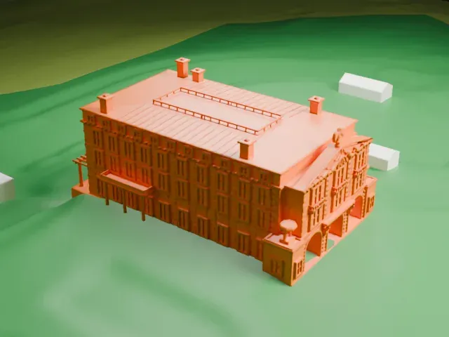 Kykuit model, South view