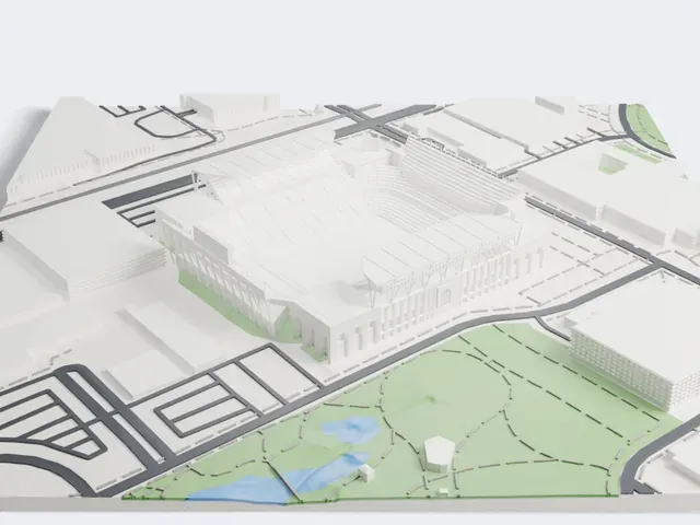 Kyle Field model, East view