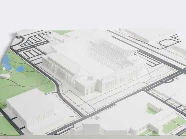 Kyle Field model, North view