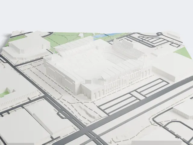 Kyle Field model, West view