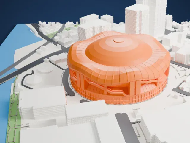 Kyocera Dome Osaka model, East view