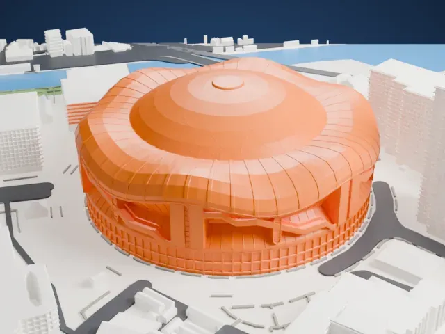 Kyocera Dome Osaka model, North view