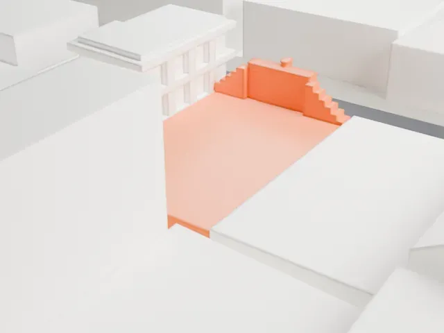 La Casina model, North view