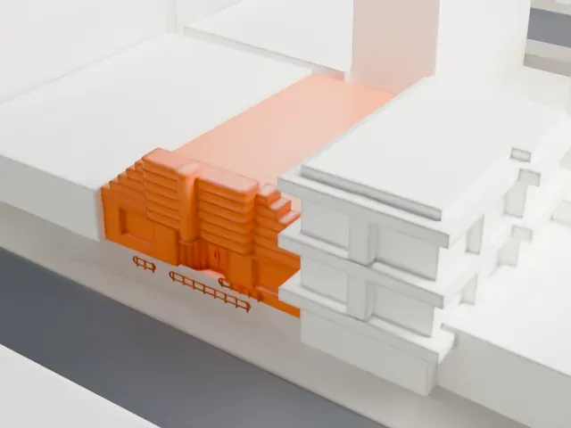 La Casina model, South view