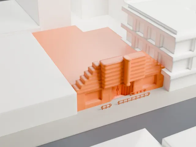 La Casina model, West view