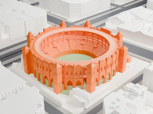 La Monumental model, North view