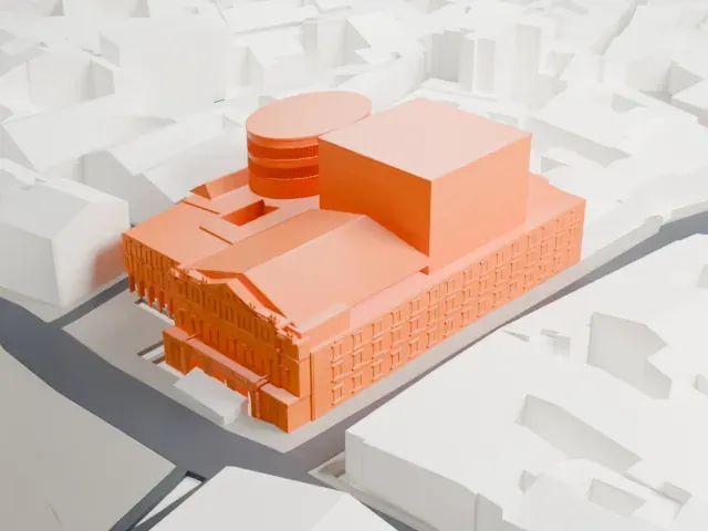 La Scala model, East view