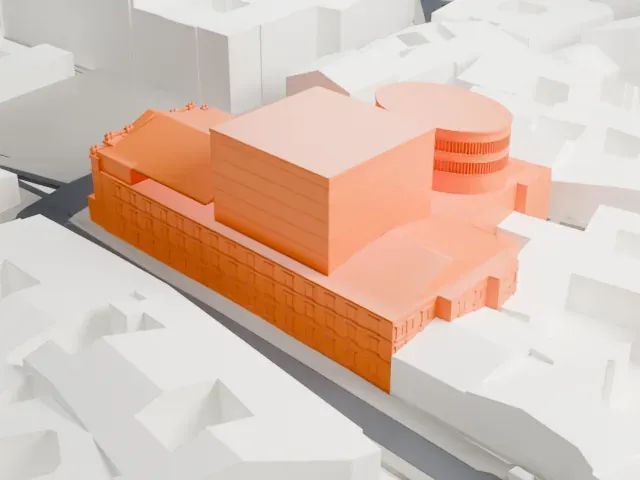 La Scala model, North view