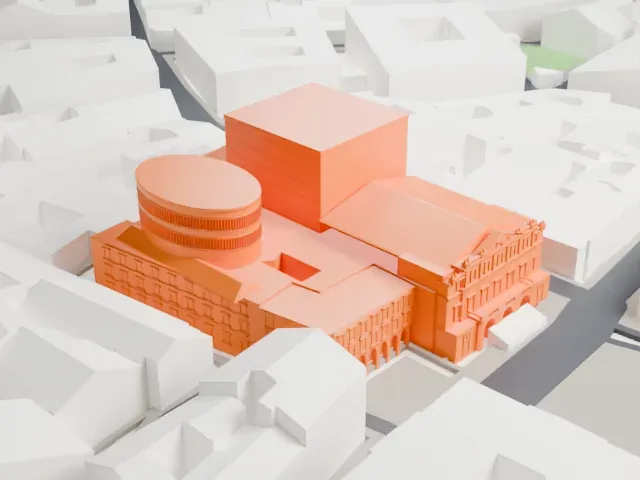 La Scala model, South view