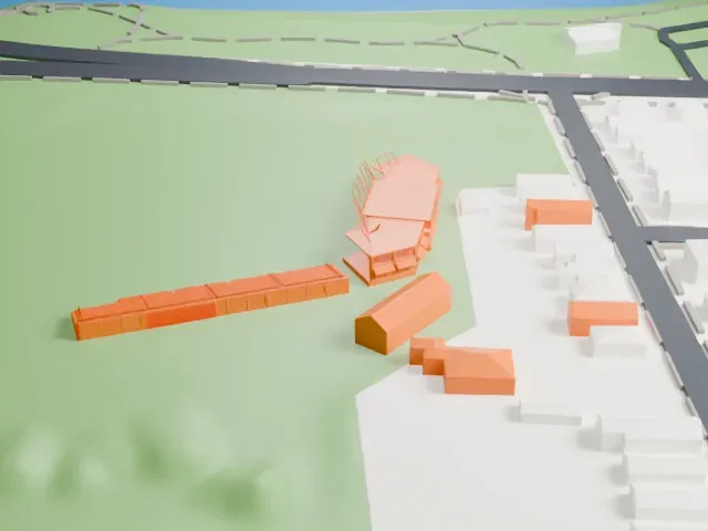 Labatt Park model, North view