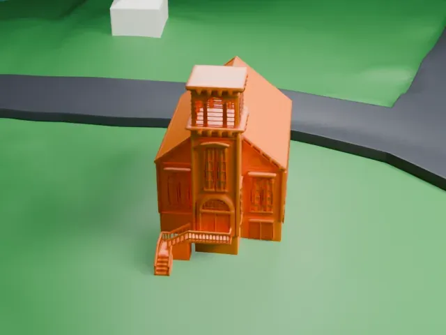 Ladentown United Methodist Church model, East view