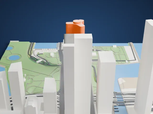 Lake Point Tower model, West view