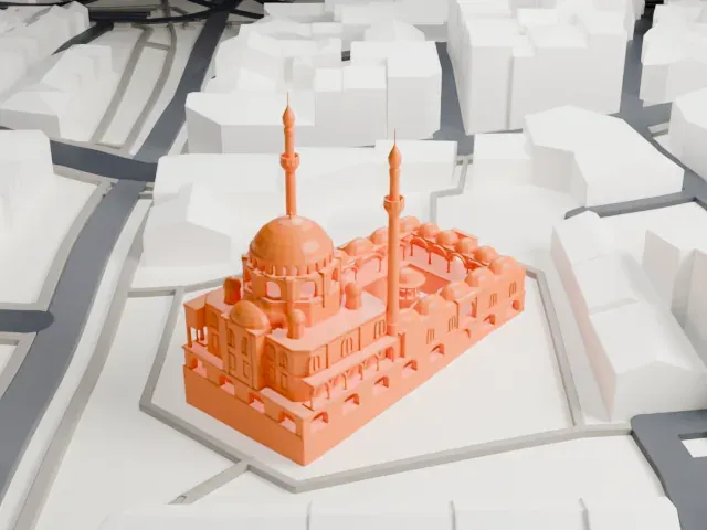 Laleli Mosque model, East view