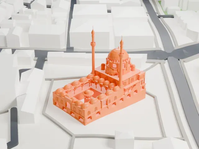 Laleli Mosque model, West view