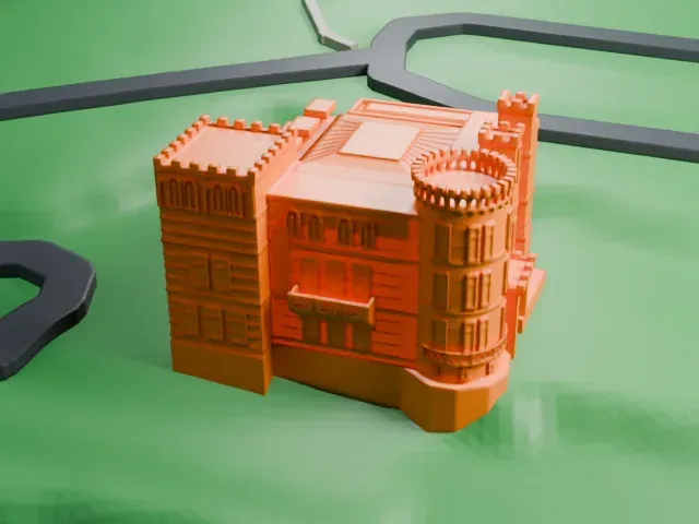 Lambert Castle model, East view